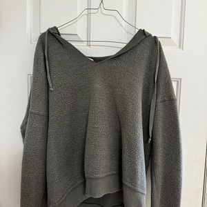American Eagle off the shoulder hoodie